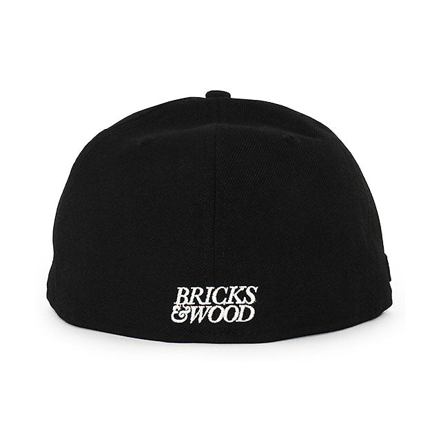 BRICKS & WOODコラボ ニューエラ キャップ 59FIFTY ロサンゼルス ドジャース MLB FITTED CAP BLACK