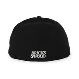 BRICKS & WOODコラボ ニューエラ キャップ 59FIFTY ロサンゼルス ドジャース MLB FITTED CAP BLACK