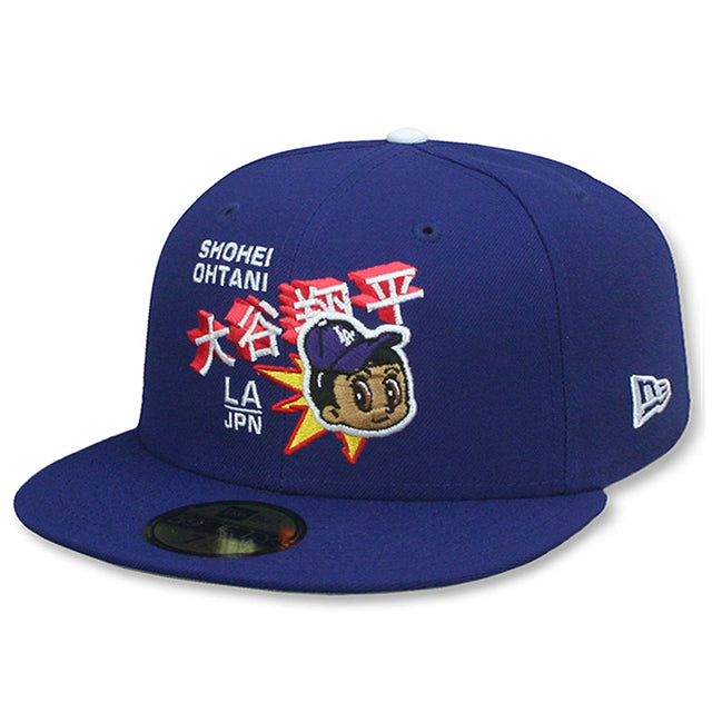 大谷翔平モデル ニューエラ 59FIFTY ロサンゼルス ドジャース MLB SHOHEI OHTANI ANIME FITTED CAP ROYAL BLUE