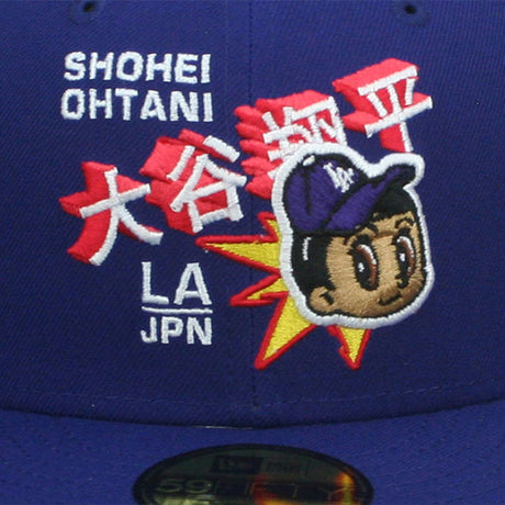 大谷翔平モデル ニューエラ 59FIFTY ロサンゼルス ドジャース MLB SHOHEI OHTANI ANIME FITTED CAP ROYAL BLUE