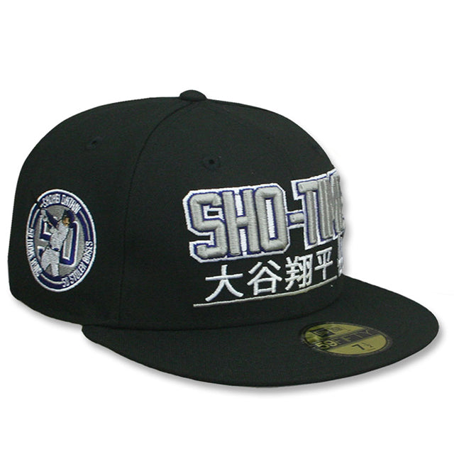 大谷翔平モデル ニューエラ 59FIFTY ロサンゼルス ドジャース MLB SHOHEI OHTANI SHO-TIME FITTED CAP BLACK