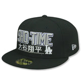 大谷翔平モデル ニューエラ 59FIFTY ロサンゼルス ドジャース MLB SHOHEI OHTANI SHO-TIME FITTED CAP BLACK