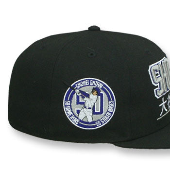 大谷翔平モデル ニューエラ 59FIFTY ロサンゼルス ドジャース MLB SHOHEI OHTANI SHO-TIME FITTED CAP BLACK
