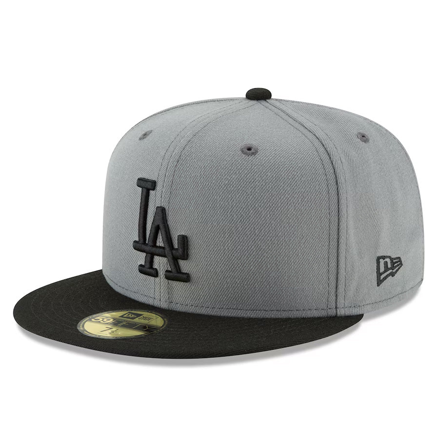 2025 ワールドシリーズチャンピオンモデル ニューエラ キャップ 59FIFTY ロサンゼルス ドジャース MLB WORLD SERIES CHAMPIONS SIDE PATCH FITTED CAP GRAY-BLACK