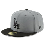 2025 ワールドシリーズチャンピオンモデル ニューエラ キャップ 59FIFTY ロサンゼルス ドジャース MLB WORLD SERIES CHAMPIONS SIDE PATCH FITTED CAP GRAY-BLACK
