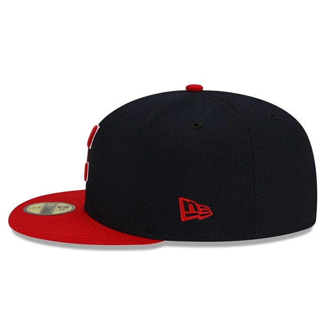 ニューエラ キャップ 59FIFTY クリーブランド ガーディアンズ MLB ON-FIELD AUTHENTIC HOME FITTED CAP NAVY RED