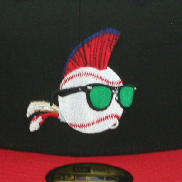 ニューエラ 59FIFTY 映画 メジャーリーグ WILD THING FITTED CAP BLACK-RED