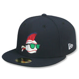 ニューエラ 59FIFTY 映画 メジャーリーグ WILD THING FITTED CAP NAVY