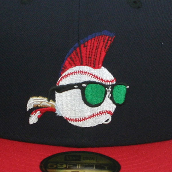 ニューエラ 59FIFTY 映画 メジャーリーグ WILD THING FITTED CAP NAVY-RED