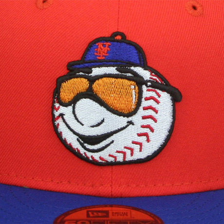 シティコネクト ニューエラ キャップ 59FIFTY ニューヨーク メッツ MLB SHADES MR MET FITTED CAP ORANGE-ROYAL BLUE