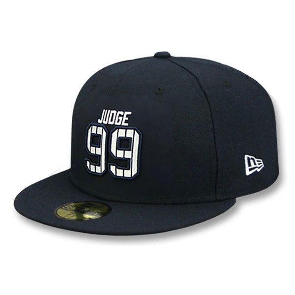 アーロン ジャッジモデル ニューエラ キャップ 59FIFTY ニューヨーク ヤンキース JUDGE PINSTRIPE ALL RISE BACK FITTED CAP NAVY