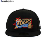 ニューエラ キャップ 59FIFTY フィラデルフィア セブンティシクサーズ NBA 1997-2008 HWC FITTED CAP BLACK