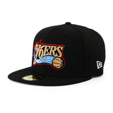 ニューエラ キャップ 59FIFTY フィラデルフィア セブンティシクサーズ NBA 1997-2008 HWC FITTED CAP BLACK