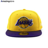 ニューエラ キャップ 59FIFTY ロサンゼルス レイカーズ NBA TEAM BASIC FITTED CAP GOLD