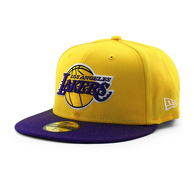 ニューエラ キャップ 59FIFTY ロサンゼルス レイカーズ NBA TEAM BASIC FITTED CAP GOLD