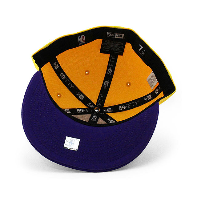 ニューエラ キャップ 59FIFTY ロサンゼルス レイカーズ NBA TEAM BASIC FITTED CAP GOLD