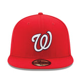 ニューエラ キャップ 59FIFTY ワシントン ナショナルズ MLB ON FIELD AUTHENTIC GAME FITTED CAP RED