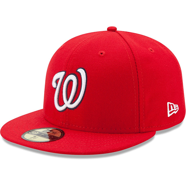 ニューエラ キャップ 59FIFTY ワシントン ナショナルズ MLB ON FIELD AUTHENTIC GAME FITTED CAP RED