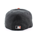 ニューエラ キャップ 59FIFTY ボルチモア オリオールズ MLB THIRD WORLD SERIES GAME FITTED CAP HEATHER BLACK-ORANGE