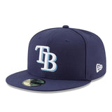 ニューエラ キャップ 59FIFTY タンパベイ レイズ MLB ON-FIELD AUTHENTIC GAME FITTED CAP NAVY