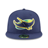 ニューエラ キャップ 59FIFTY タンパベイ レイズ MLB ON-FIELD AUTHENTIC ALTERNATE FITTED CAP NAVY
