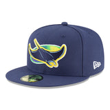 ニューエラ キャップ 59FIFTY タンパベイ レイズ MLB ON-FIELD AUTHENTIC ALTERNATE FITTED CAP NAVY
