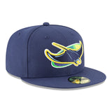 ニューエラ キャップ 59FIFTY タンパベイ レイズ MLB ON-FIELD AUTHENTIC ALTERNATE FITTED CAP NAVY