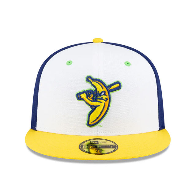 海外取寄 ニューエラ キャップ 59FIFTY サバンナ バナナズ ALTENATE FITTED CAP WHITE-BLUE