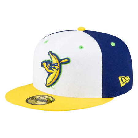 海外取寄 ニューエラ キャップ 59FIFTY サバンナ バナナズ ALTENATE FITTED CAP WHITE-BLUE