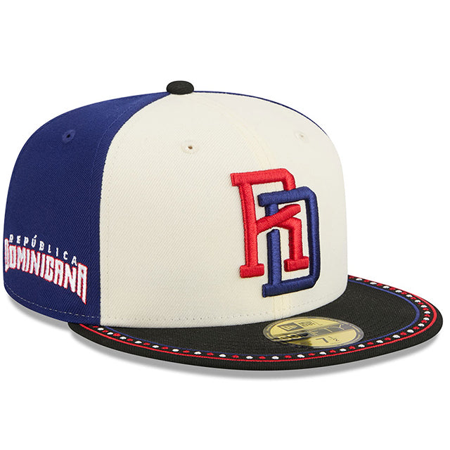 ニューエラ キャップ 59FIFTY WBC ドミニカ共和国 2026 WORLD BASEBALL CLASSIC COUNTRY CONNECT FITTED CAP WHITE-ROYAL BLUE-BLACK