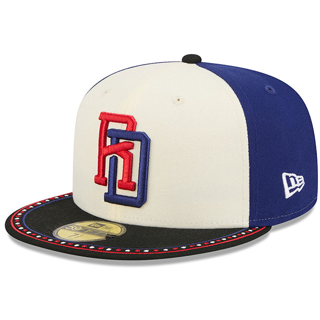 ニューエラ キャップ 59FIFTY WBC ドミニカ共和国 2026 WORLD BASEBALL CLASSIC COUNTRY CONNECT FITTED CAP WHITE-ROYAL BLUE-BLACK