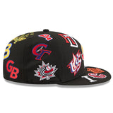 ニューエラ キャップ 59FIFTY WBC 2026 WORLD BASEBALL CLASSIC ALL-OVER FITTED CAP BLACK