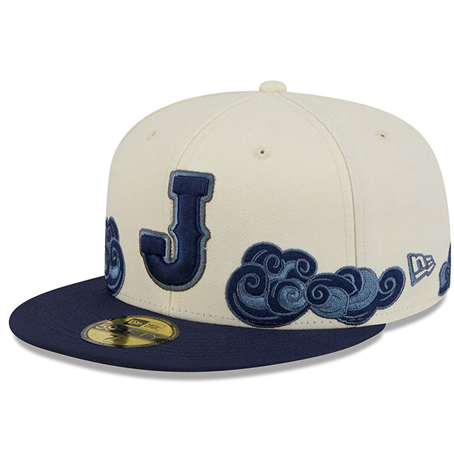 ニューエラ キャップ 59FIFTY WBC 日本 2026 WORLD BASEBALL CLASSIC COUNTRY CONNECT FITTED CAP CHROME WHITE-NAVY