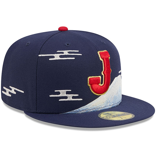ニューエラ キャップ 59FIFTY WBC 日本 2026 WORLD BASEBALL CLASSIC FUJI COUNTRY CONNECT FITTED CAP NAVY