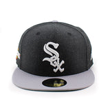 ニューエラ キャップ 59FIFTY シカゴ ホワイトソックス MLB 2005 WORLD SERIES GAME FITTED CAP HEATHER BLACK-GREY