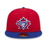 カナダデーモデル ニューエラ キャップ 59FIFTY トロント ブルージェイズ 2026 CANADA DAY FITTED CAP RED-ROYAL BLUE
