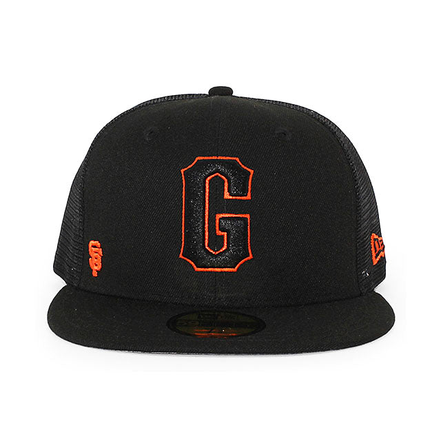 ニューエラ キャップ 59FIFTY サンフランシスコ ジャイアンツ MLB BATTING PRACTICE TRUCKER FITTED CAP BLKCK
