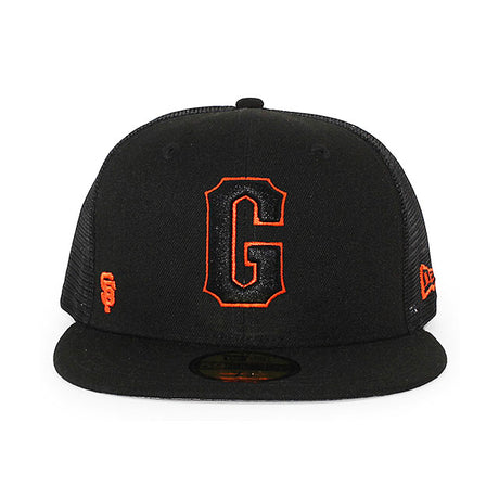ニューエラ キャップ 59FIFTY サンフランシスコ ジャイアンツ MLB BATTING PRACTICE TRUCKER FITTED CAP BLKCK
