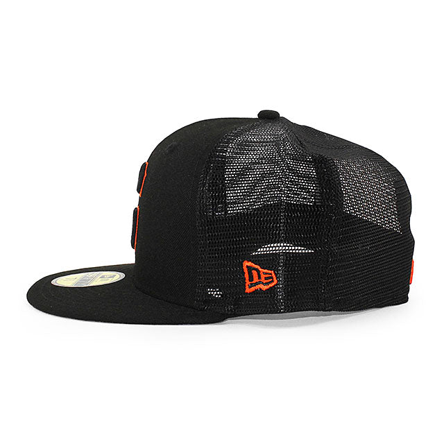 ニューエラ キャップ 59FIFTY サンフランシスコ ジャイアンツ MLB BATTING PRACTICE TRUCKER FITTED CAP BLKCK