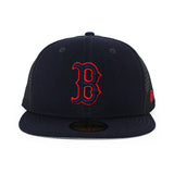 ニューエラ キャップ 59FIFTY ボストン レッドソックス MLB BATTING PRACTICE TRUCKER FITTED CAP NAVY