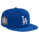 ニューエラ 59FIFTY ロサンゼルス ドジャース OLD SCHOOL CORDUROY SIDE-PATCH ROYAL BLUE