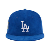 ニューエラ 59FIFTY ロサンゼルス ドジャース OLD SCHOOL CORDUROY SIDE-PATCH ROYAL BLUE