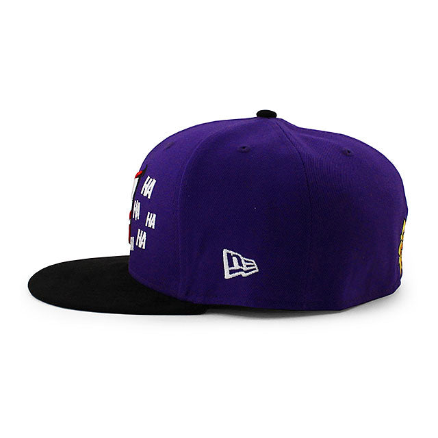 ニューエラ キャップ 59FIFTY DCコミックス ジョーカー LAUGH OUT LOUD FITTED CAP PURPLE