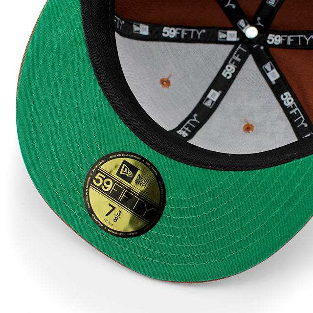 ニューエラ キャップ 59FIFTY デニム ティアーズ COTTON WREATH FITTED CAP BROWN
