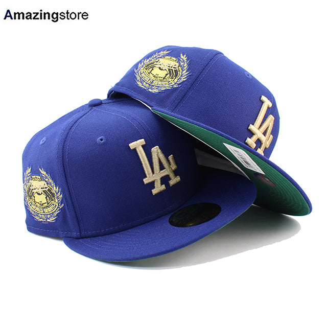 ニューエラ 59FIFTY ロサンゼルス ドジャース MLB LAUREL WORLD SERIES FITTED CAP ROYAL BLUE