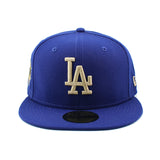 ニューエラ 59FIFTY ロサンゼルス ドジャース MLB LAUREL WORLD SERIES FITTED CAP ROYAL BLUE