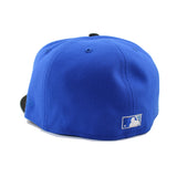 ニューエラ キャップ 59FIFTY ロサンゼルス ドジャース MLB JACKIE ROBINSON 75 YEARS GREY BOTTOM FITTED CAP BLUE BLACK