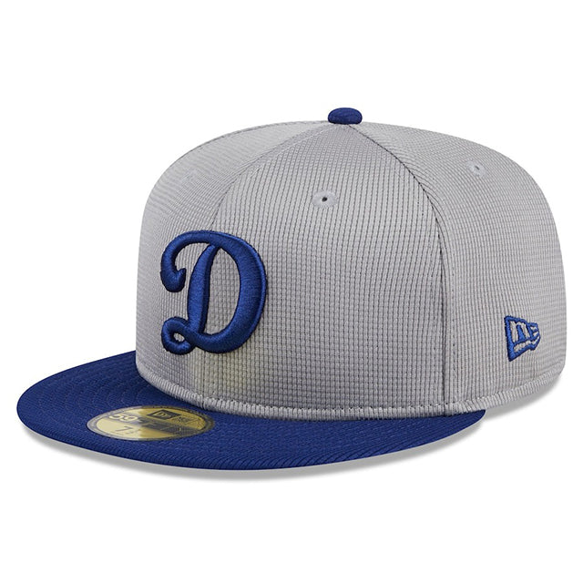 ニューエラ キャップ 海外取寄  59FIFTY ロサンゼルス ドジャース 2024 MLB BATTING PRACTICE BP FITTED CAP GRAY