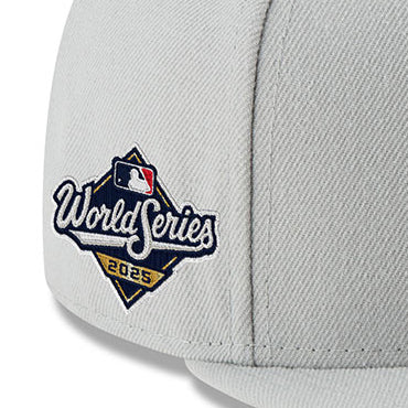 2025 ワールドシリーズモデル ニューエラ キャップ 59FIFTY ロサンゼルス ドジャース MLB WORLD SERIES  FITTED CAP GREY-WHITE