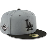 2025 ワールドシリーズモデル ニューエラ キャップ 59FIFTY ロサンゼルス ドジャース MLB WORLD SERIES FITTED CAP GREY-BLACK